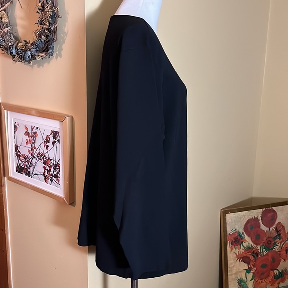 DANA BUCHMAN Size 3X Cardigan Ribbed Knitwear Stretch Logo Button Classic Career - Picture 7 of 16